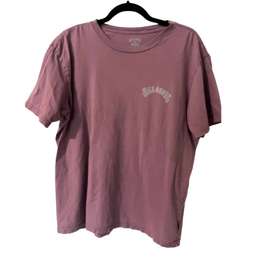 BILLABONG Purple Blue Logo Graphic Men's Tee Shirt Wave Washed Size Large